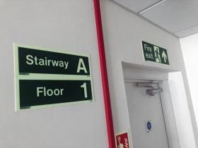 Stairway and Floor numbering signage